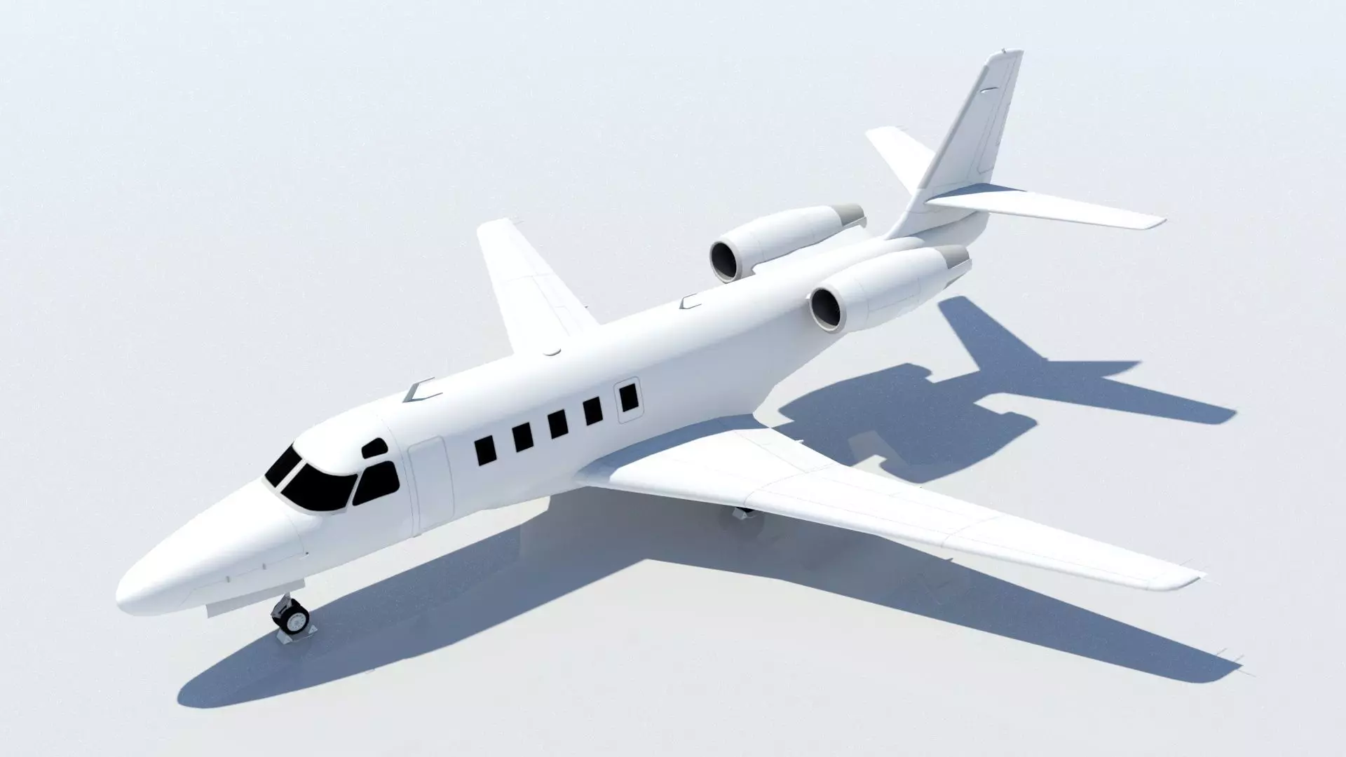 Astra 1125 G100 low poly static Low-poly 3D model_0