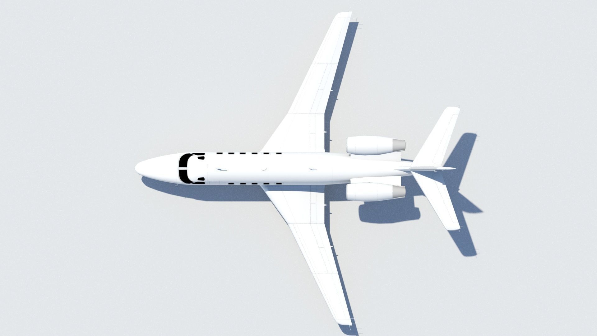 Astra 1125 G100 low poly static Low-poly 3D model_11