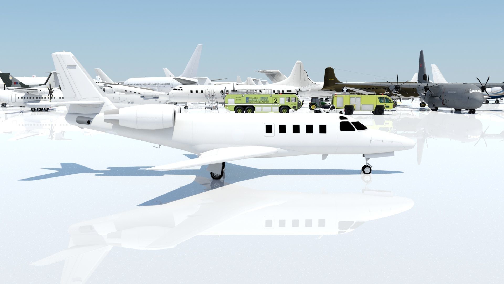 Astra 1125 G100 low poly static Low-poly 3D model_8