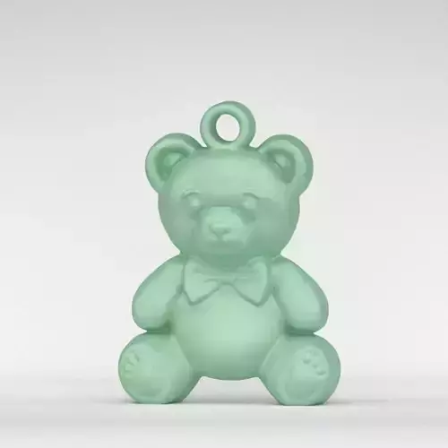 Teddy pendant 3D print model