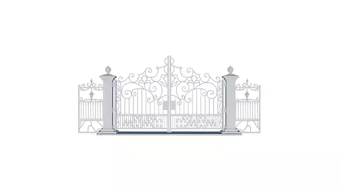 Modern 3D Printed Gate Designs for Homeowners 3D print model