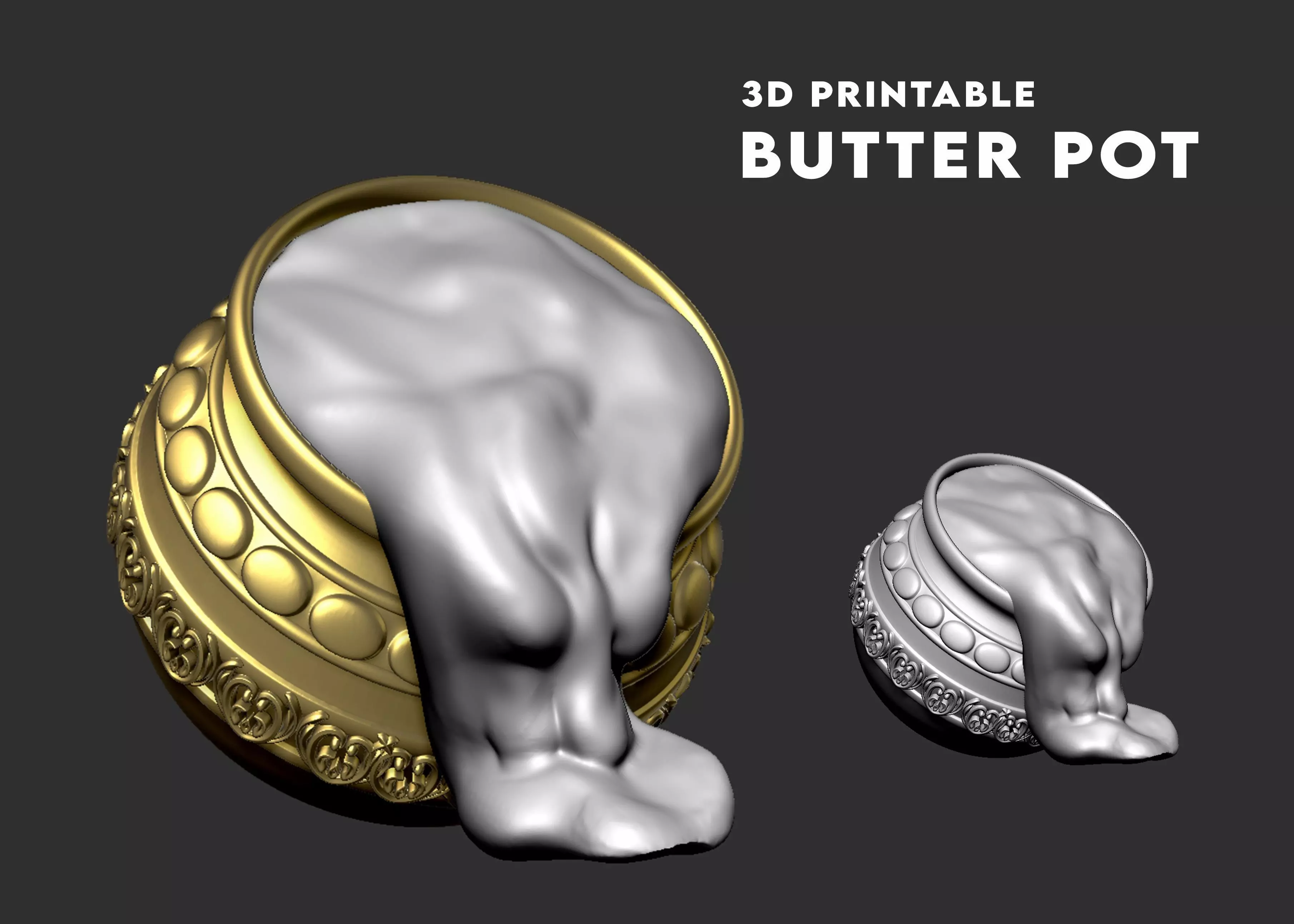 Butter Pot God 3D print model
