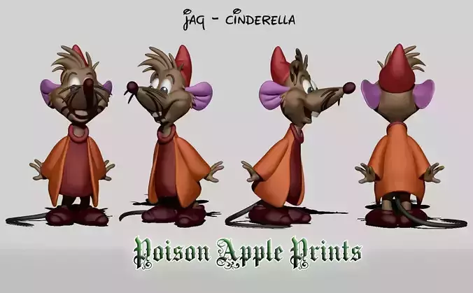 JAQ - CINDERELLA 3D print model