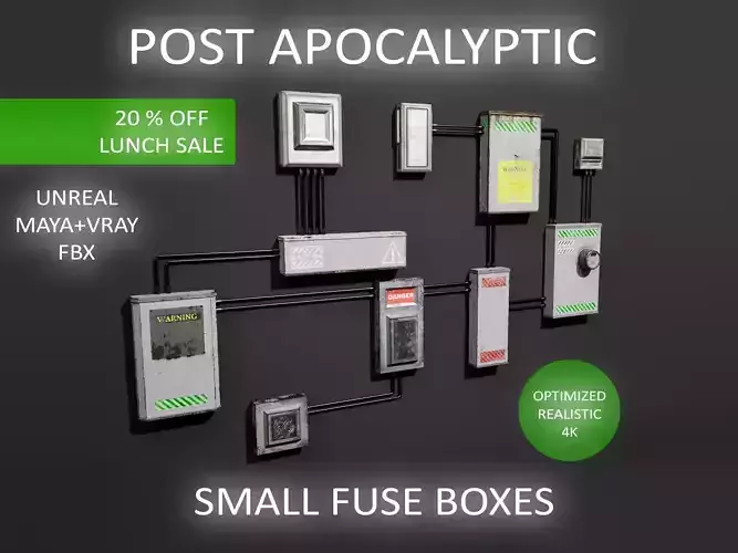 Post Apocalyptic Small Fuse Boxes