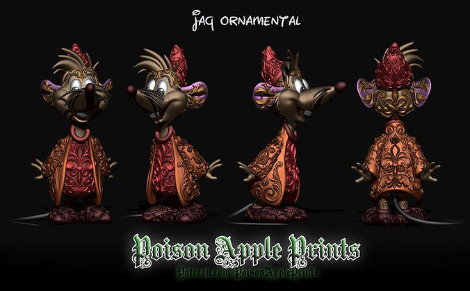 JAQ ORNAMENTAL - CINDERELLA  3D print model