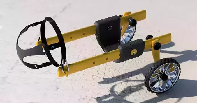 Biomedical Dog Wheelchair 3D print model