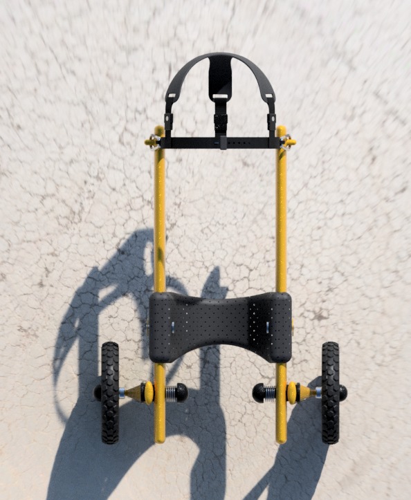 Biomedical Dog Wheelchair 3D print model_3