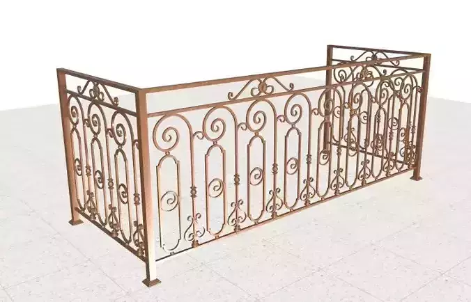 Wrought iron balcony