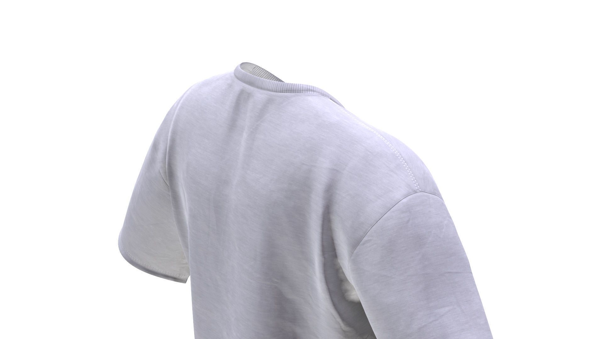 TShirt 205 - All MH Bodies - UE5 Skeletons - Rigged Low-poly 3D model_9