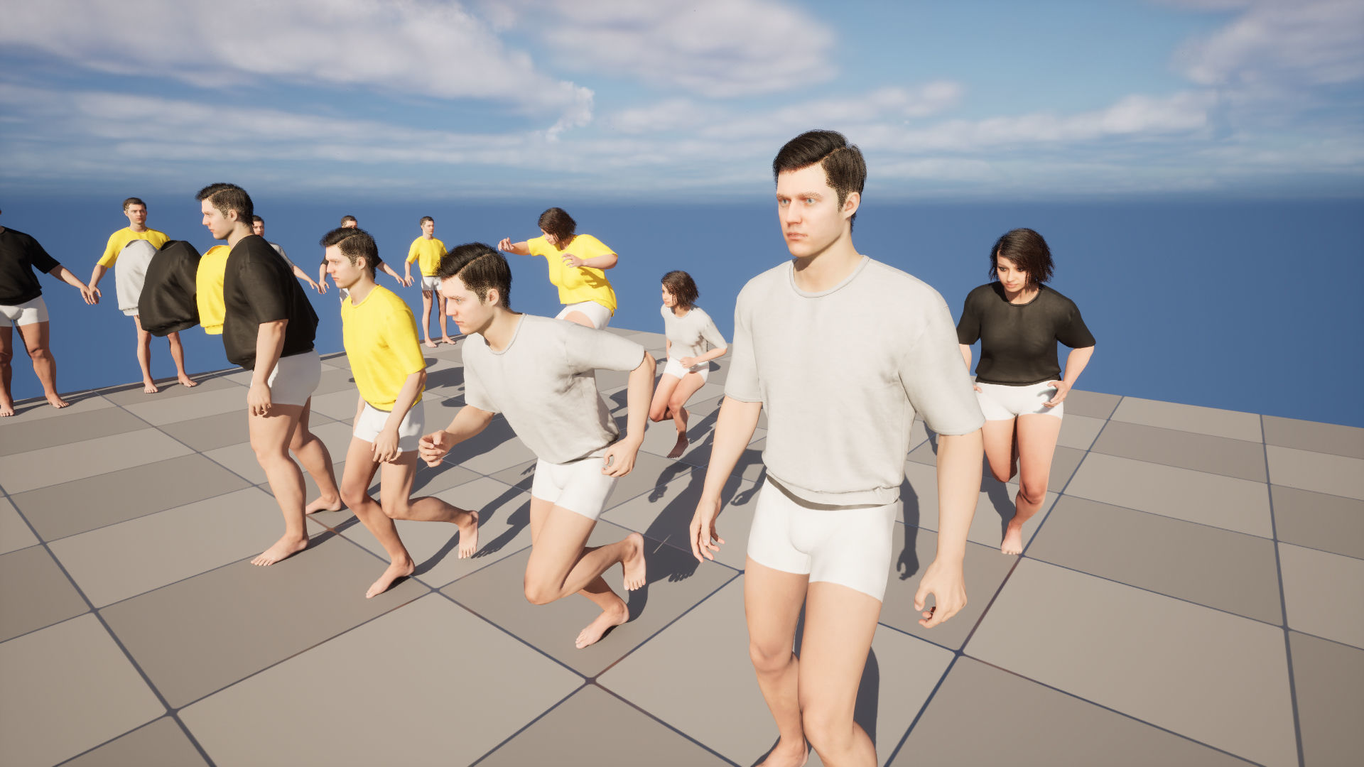 TShirt 205 - All MH Bodies - UE5 Skeletons - Rigged Low-poly 3D model_13