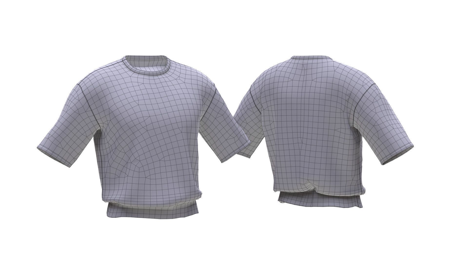 TShirt 205 - All MH Bodies - UE5 Skeletons - Rigged Low-poly 3D model_10