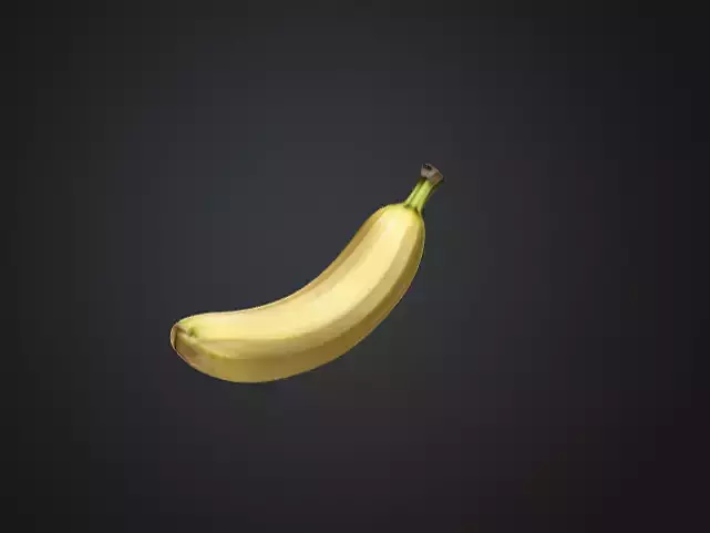 Realistic Banana 3D Model