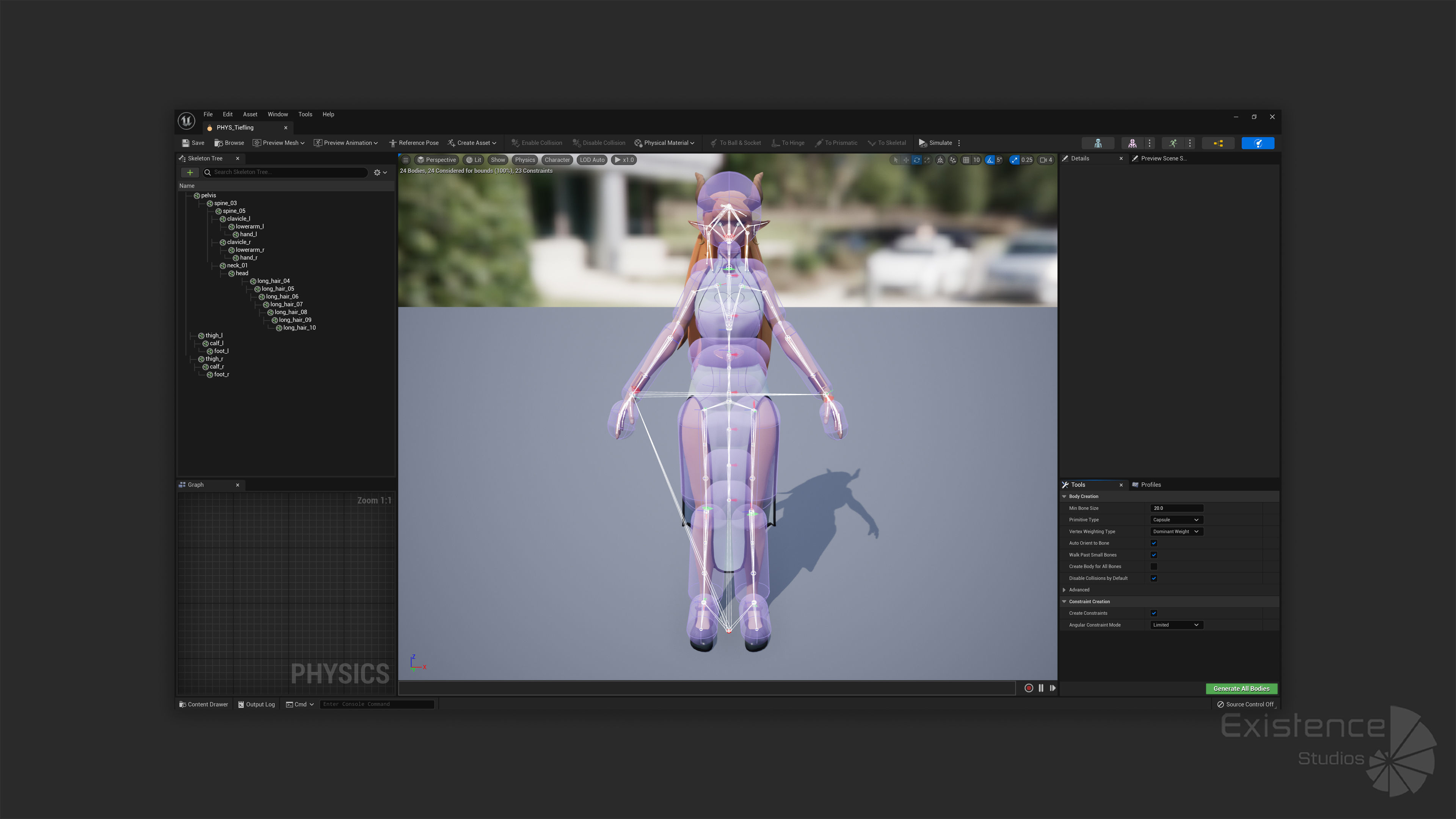 Tiefling - Medieval Fantasy Elf - RPG Nymph Character Hero - 57 Low-poly 3D model_22