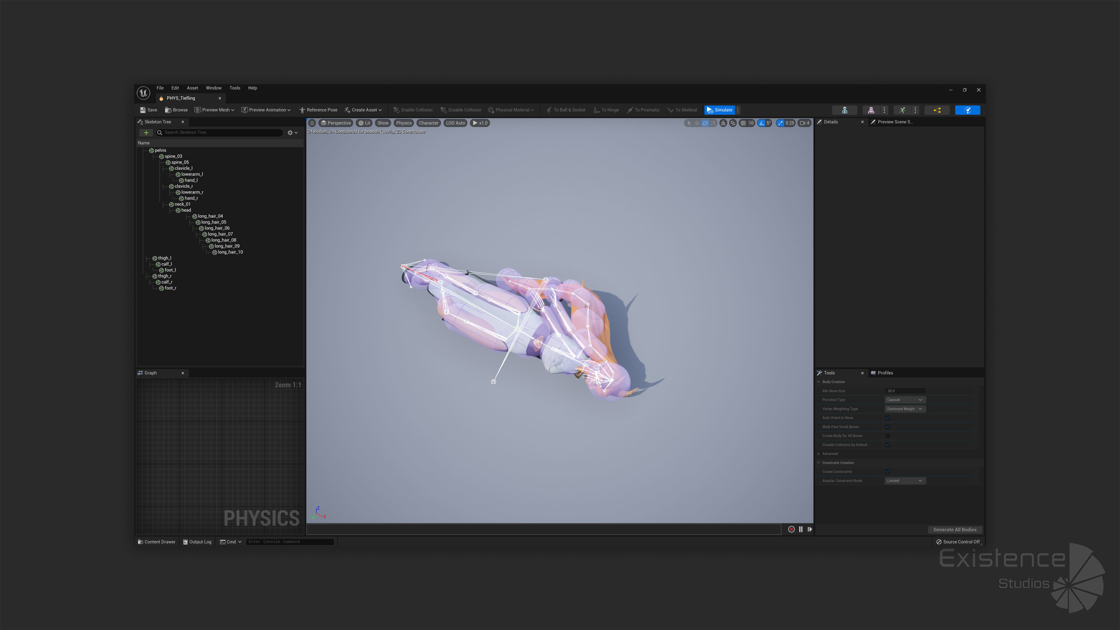 Tiefling - Medieval Fantasy Elf - RPG Nymph Character Hero - 57 Low-poly 3D model_21