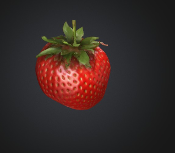 Realistic Strawberry 3D Model 3D model_3