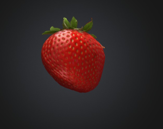 Realistic Strawberry 3D Model 3D model_4