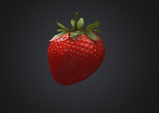 Realistic Strawberry 3D Model 3D model
