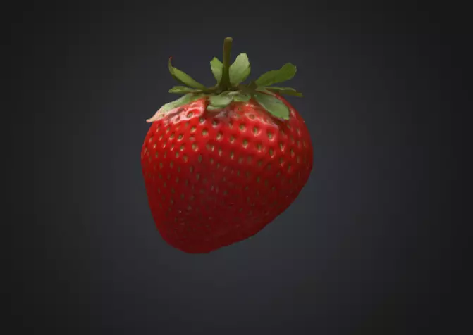 Realistic Strawberry 3D Model 3D model_0