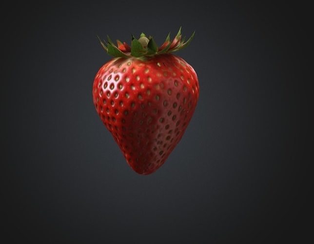 Realistic Strawberry 3D Model 2 3D model