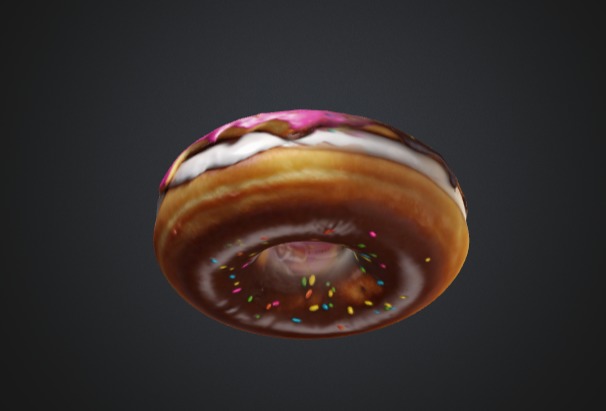 Realistic Donut 3D Model 3D model_4