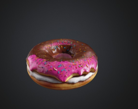 Realistic Donut 3D Model 3D model_2