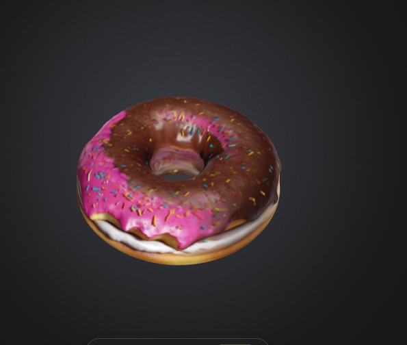 Realistic Donut 3D Model 3D model_1