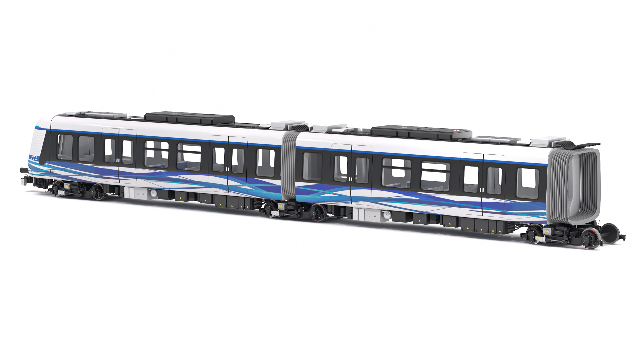 Hitachi Rail Driverless Metro Thessaloniki with Tunnel 3D model_8