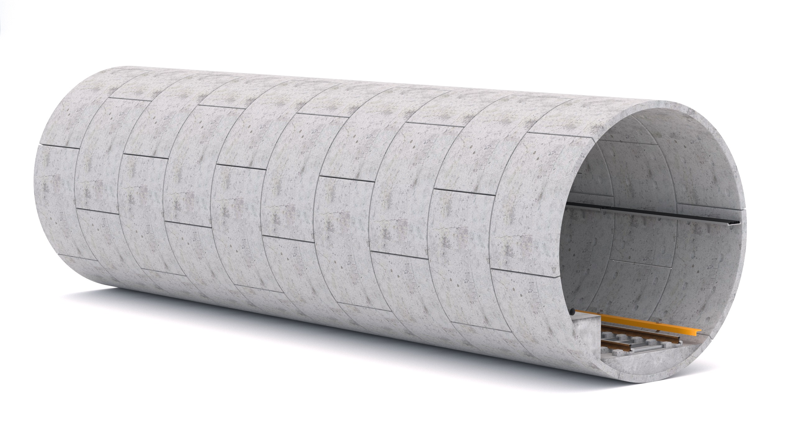 Hitachi Rail Driverless Metro Thessaloniki with Tunnel 3D model_9