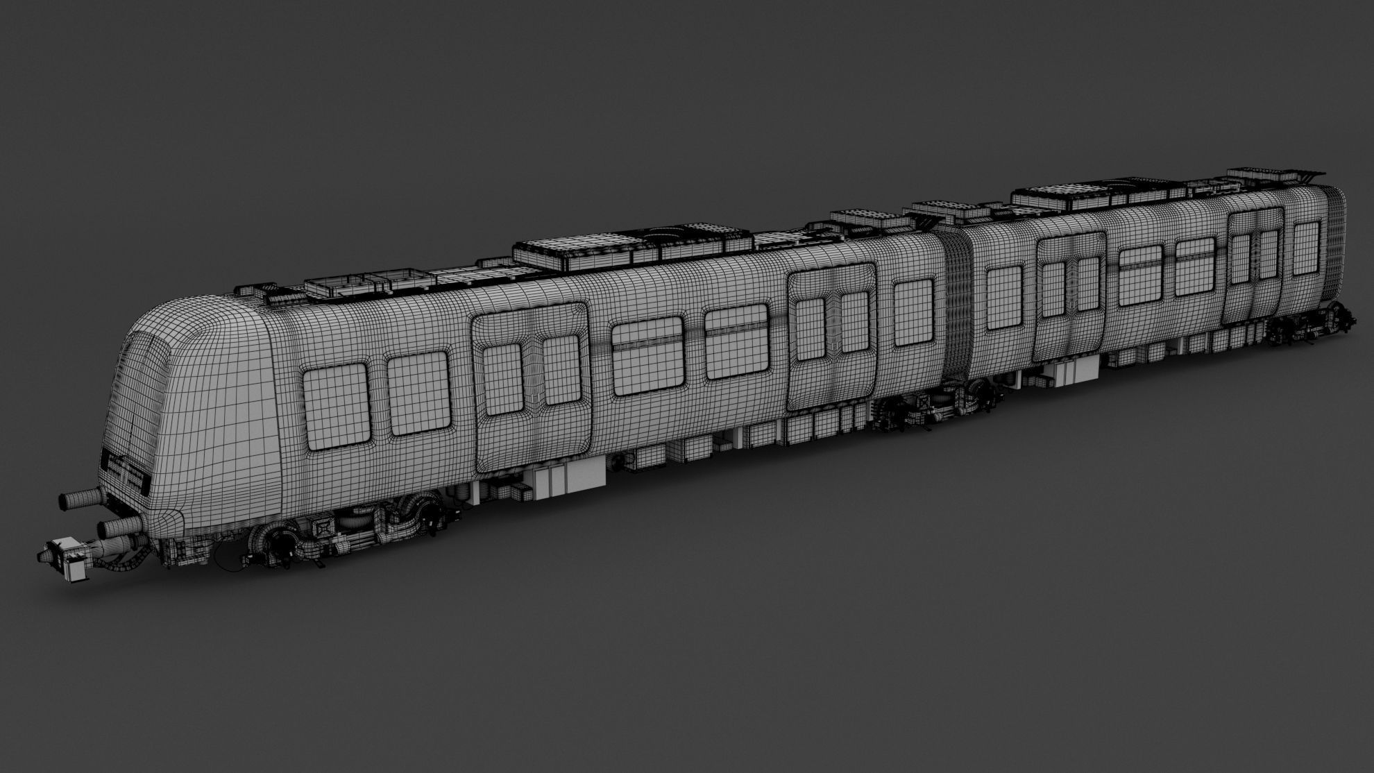 Hitachi Rail Driverless Metro Thessaloniki with Tunnel 3D model_13