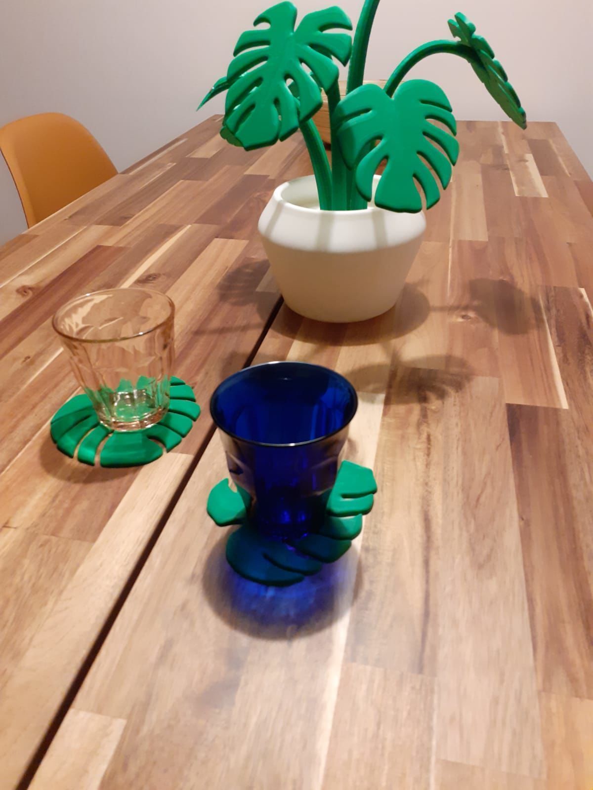 Monstera plant for 3Dprint 3D model_4