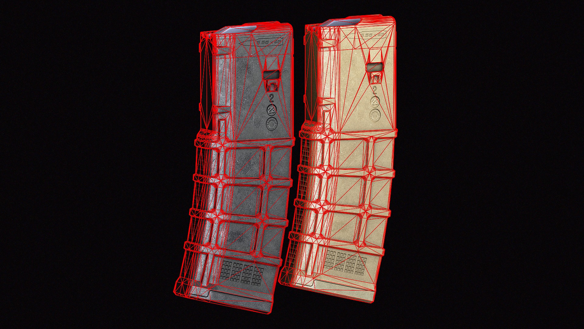 Magpul PMag 30 Magazine Low-poly 3D model_6