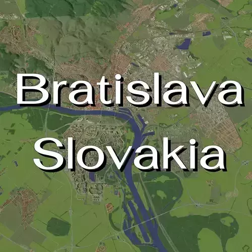 Bratislava Slovakia - city and urban 3D model
