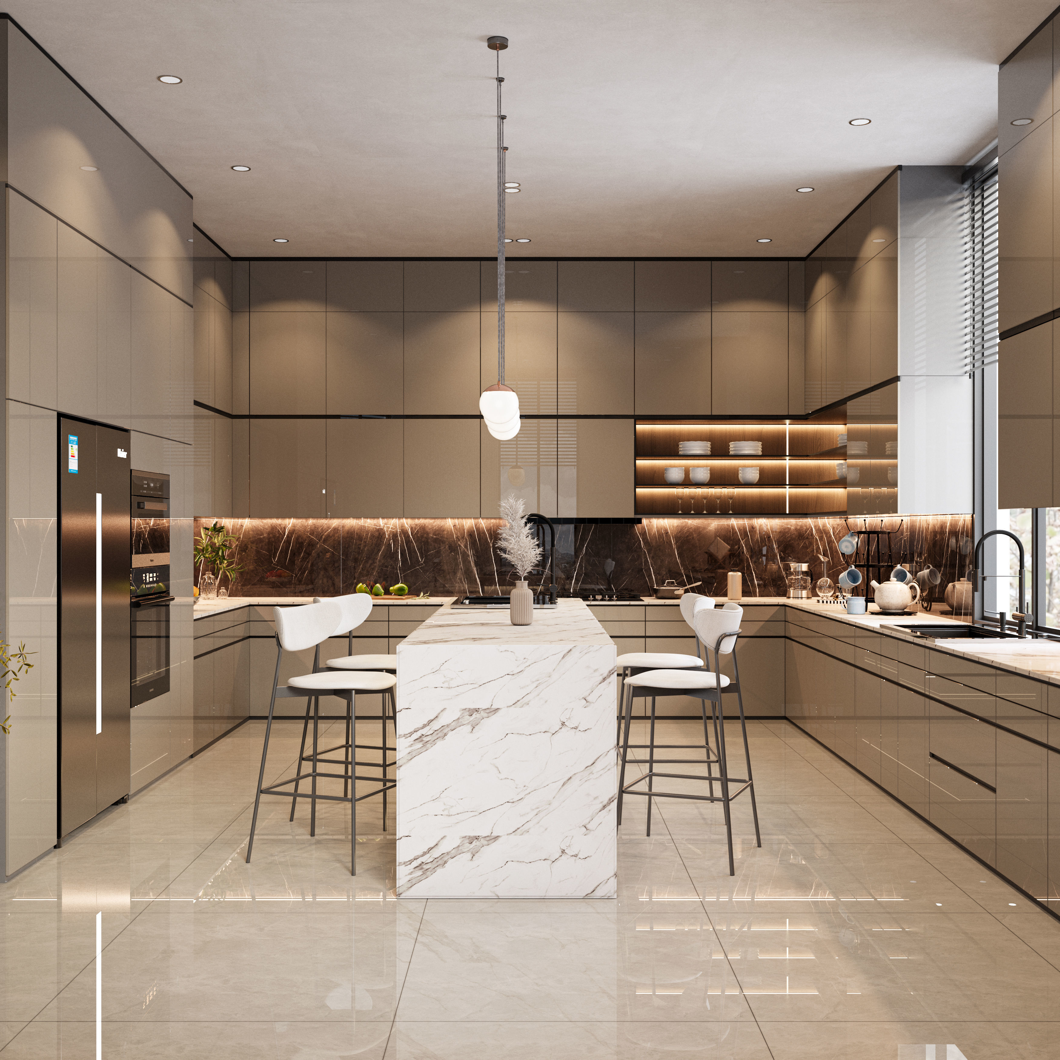 kitchen modern  3D model_1