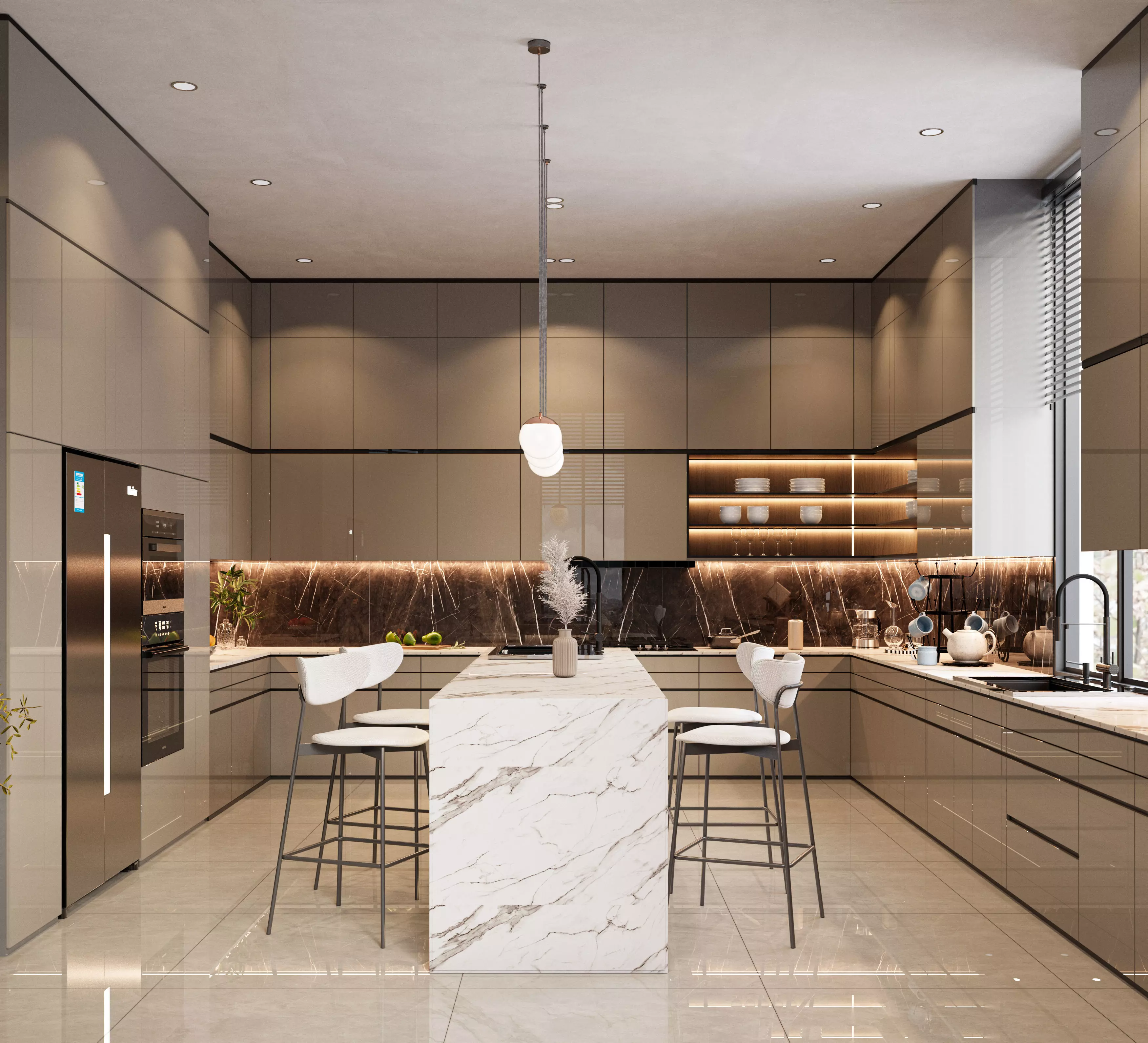 kitchen modern  3D model_0