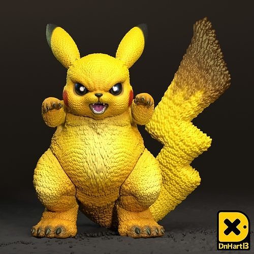 PikaZilla HR 3D print model