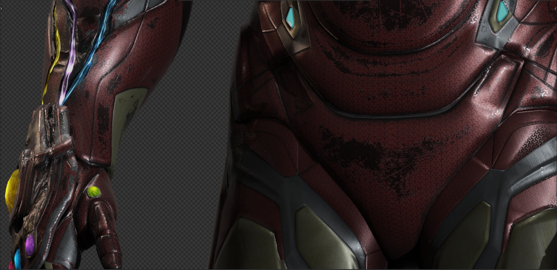 Iron Man - Tony Stark - Mark 85 from Avengers Endgame 3D model_27
