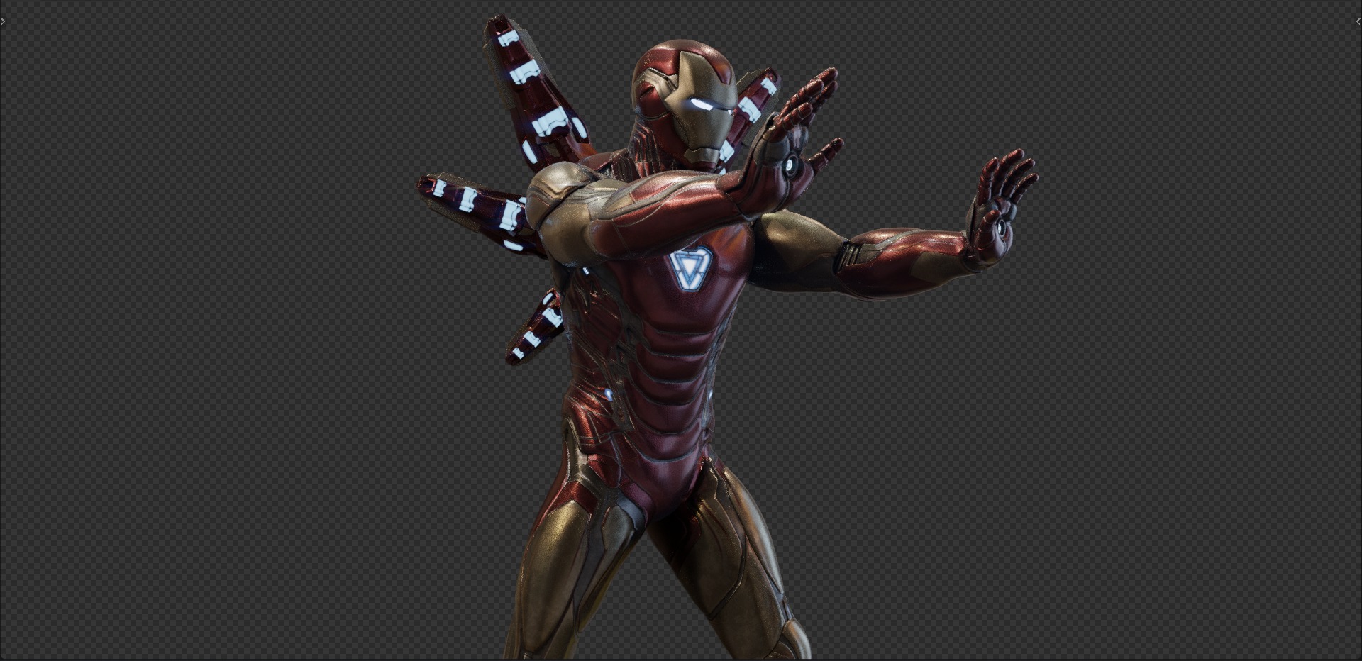 Iron Man - Tony Stark - Mark 85 from Avengers Endgame 3D model_31