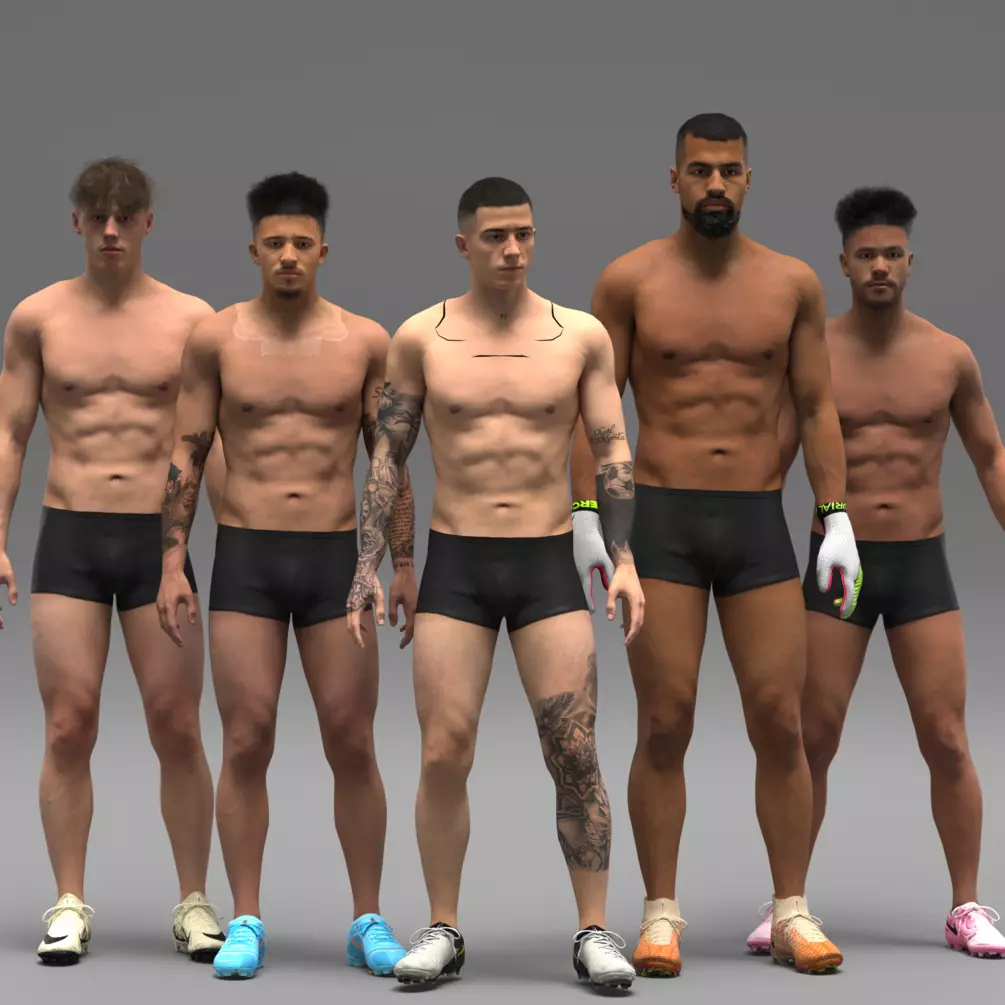 Chelsea FC Avatar Pack CLO3D y Marvelous 3D model_0