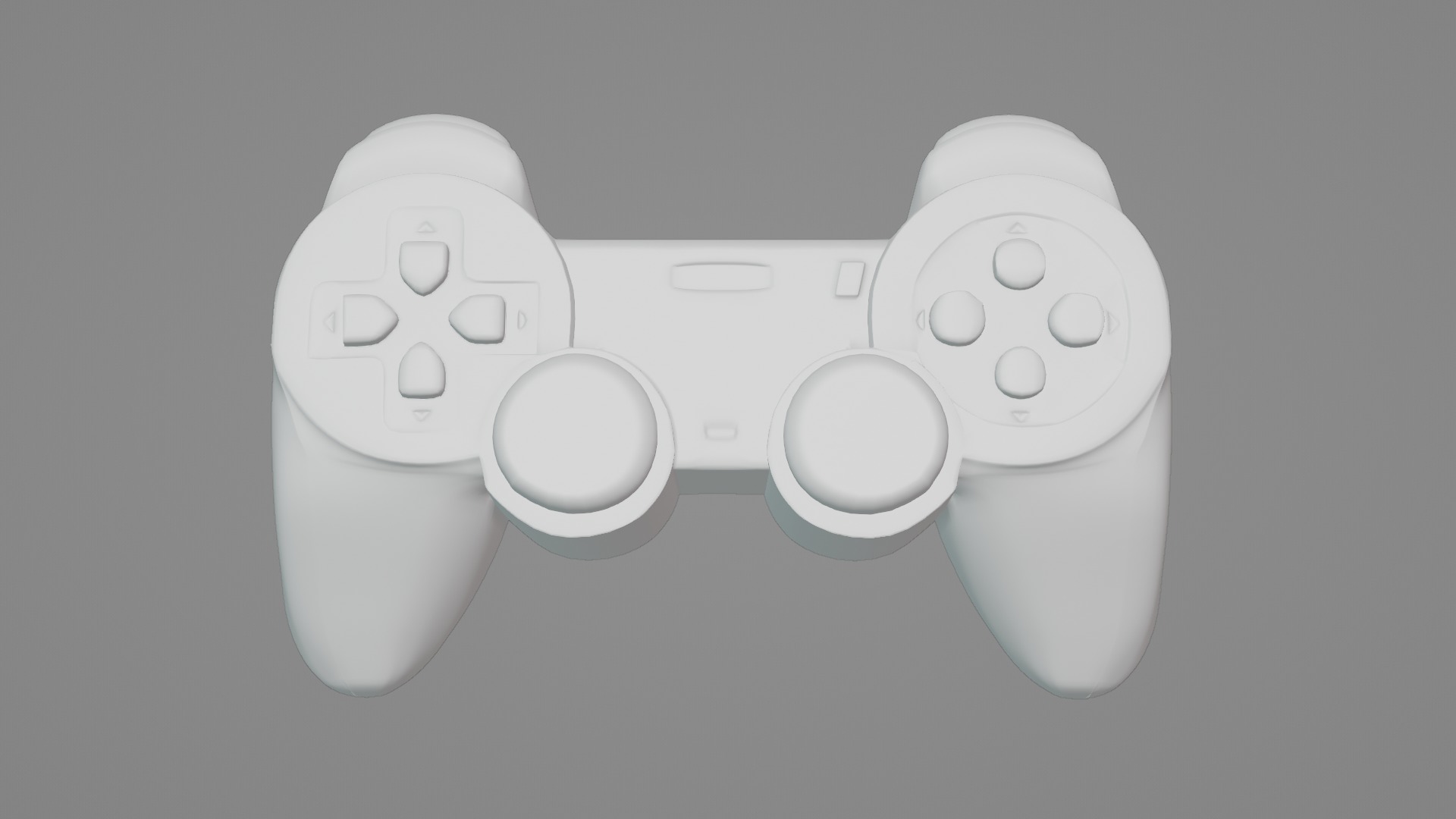 Game Controller Wireless Joystick Low-poly 3D model_8