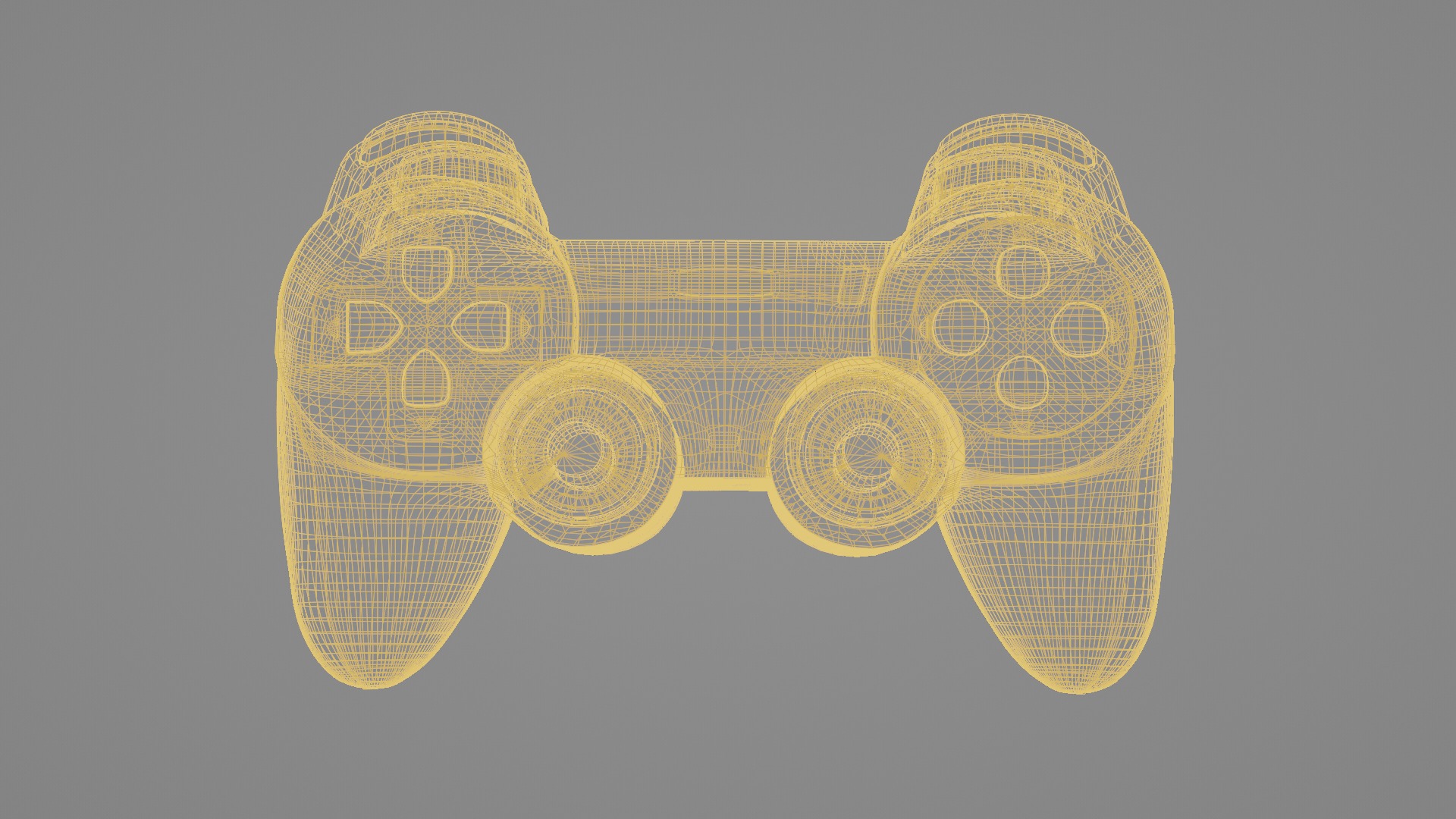 Game Controller Wireless Joystick Low-poly 3D model_7