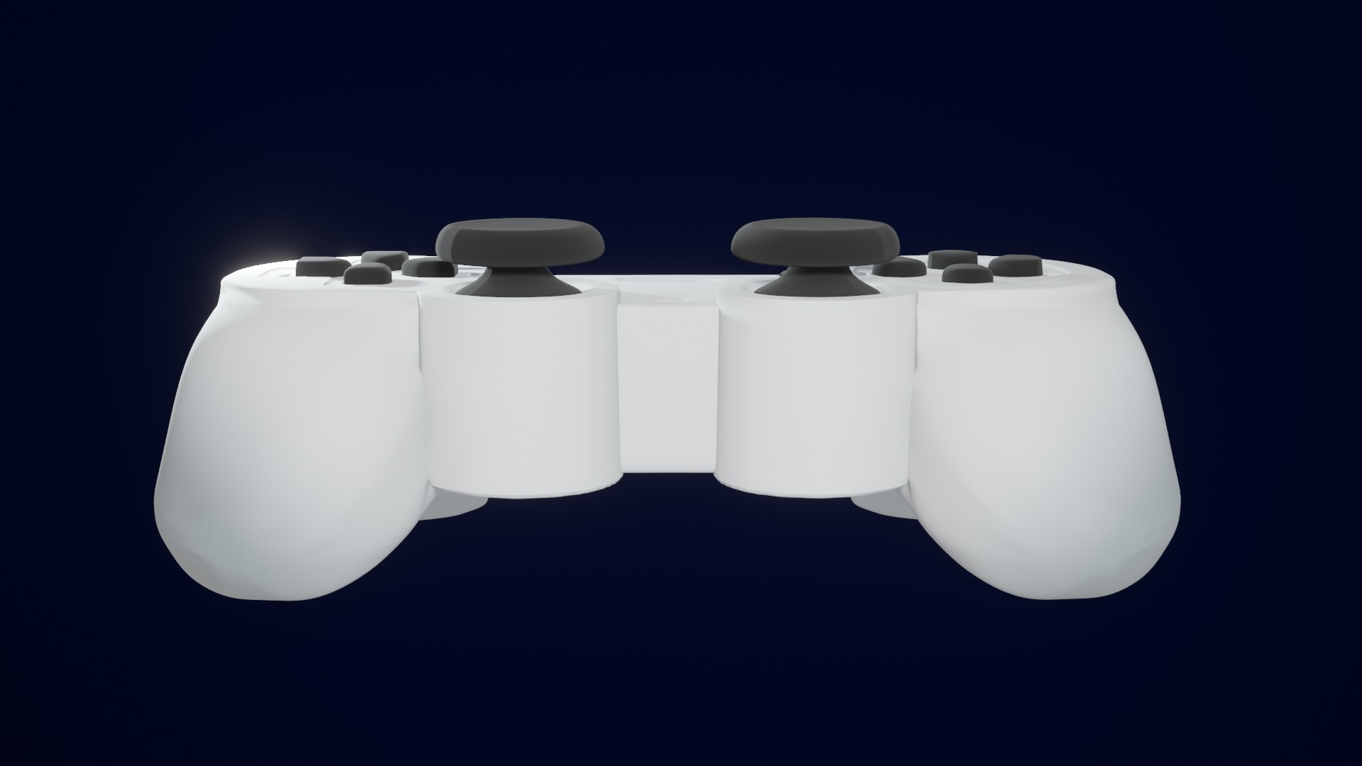 Game Controller Wireless Joystick Low-poly 3D model_6