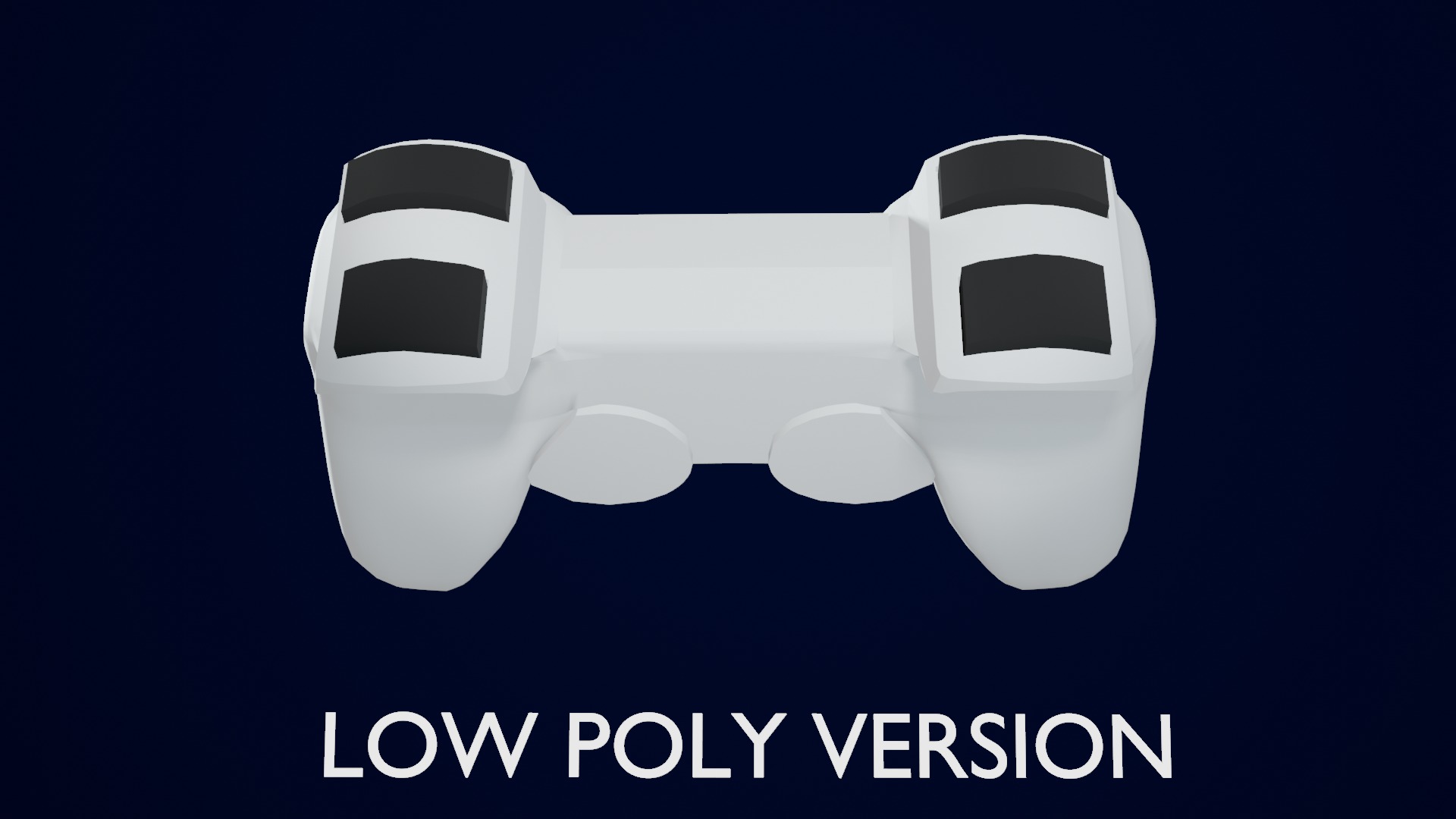 Game Controller Wireless Joystick Low-poly 3D model_11