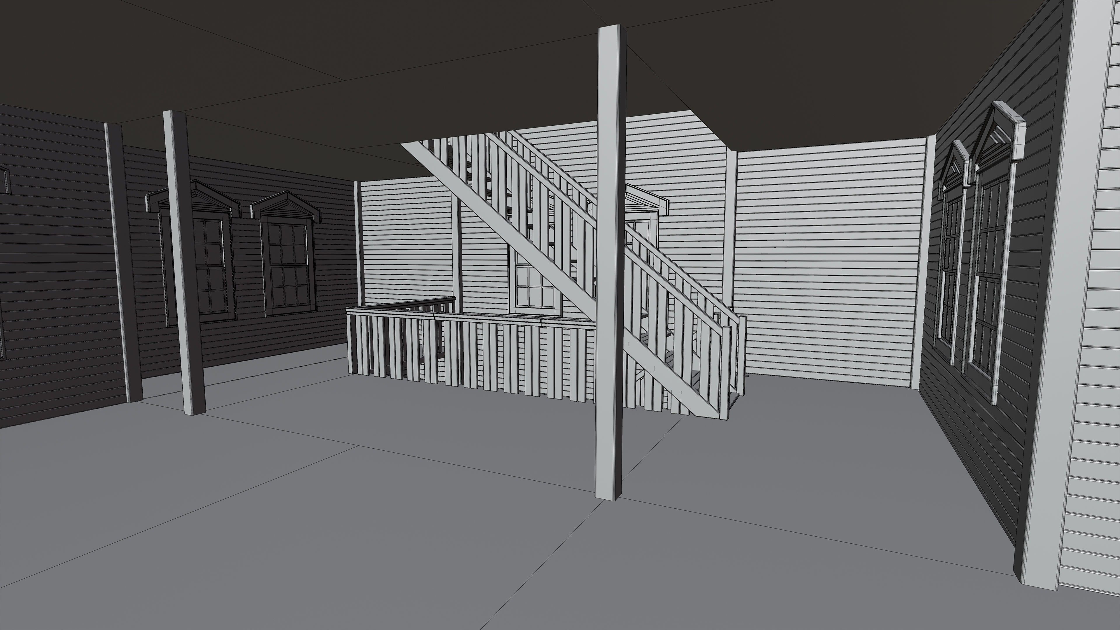Old Abandoned House 5 3D model_14