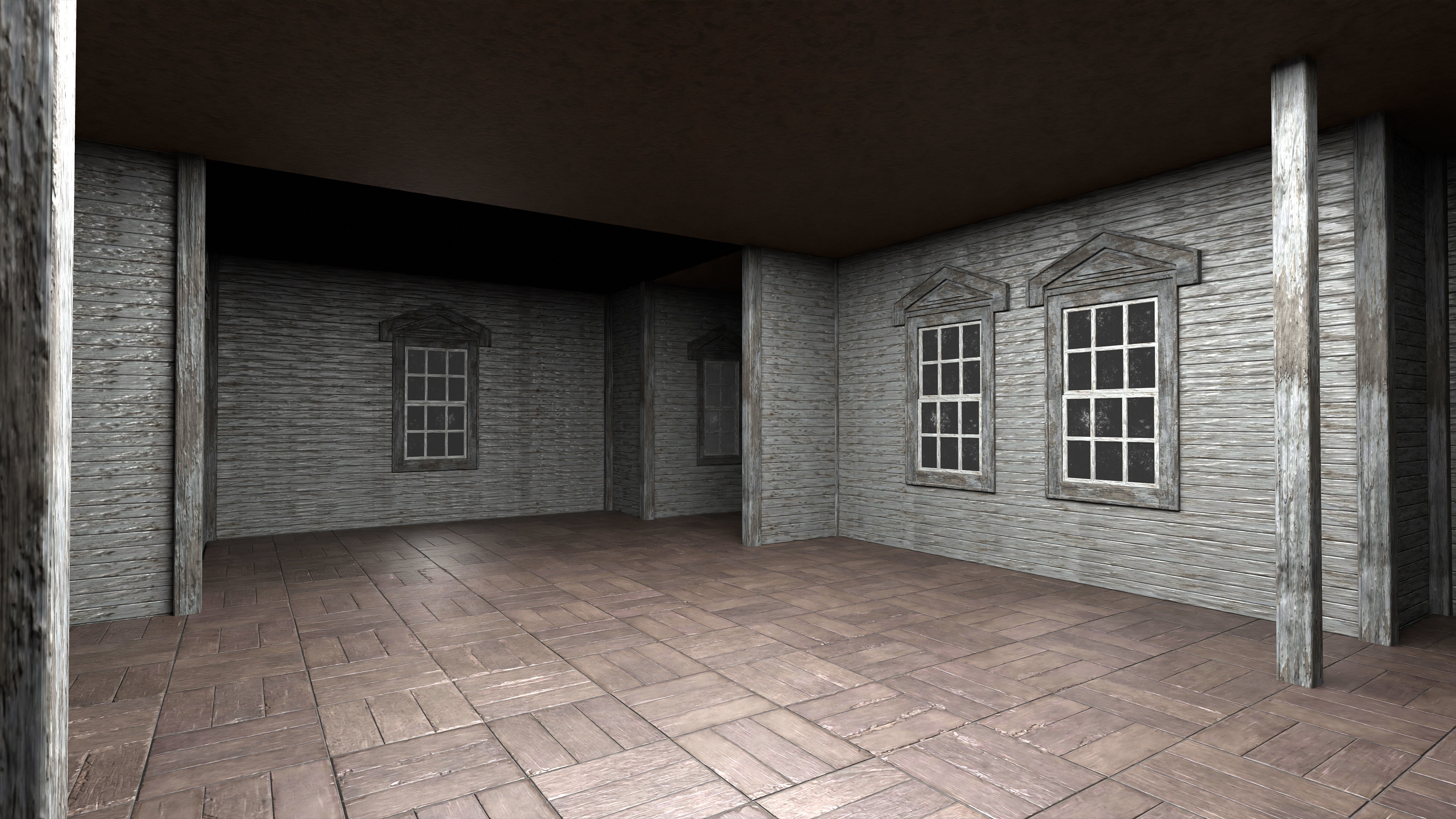 Old Abandoned House 5 3D model_11