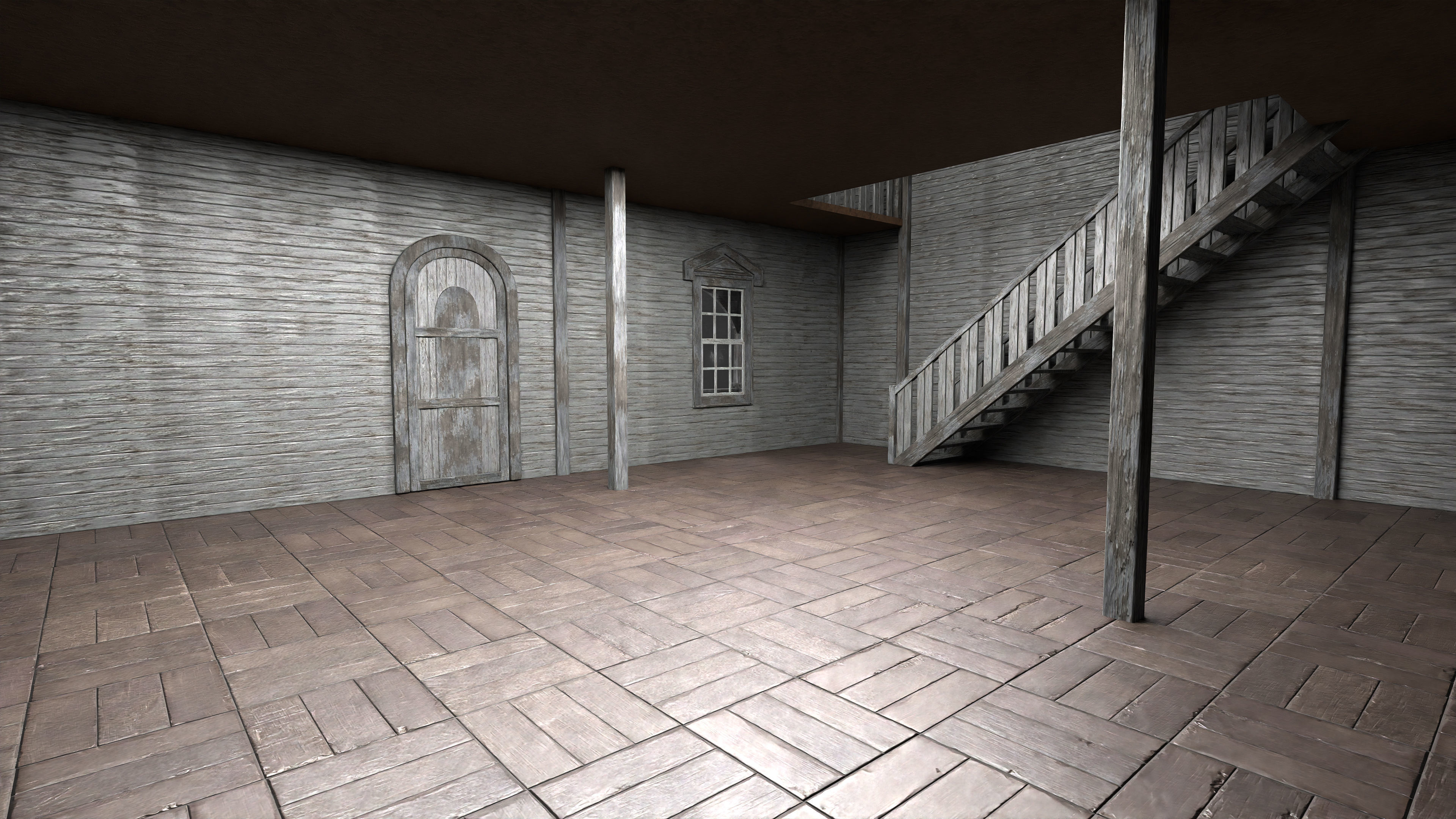 Old Abandoned House 5 3D model_9