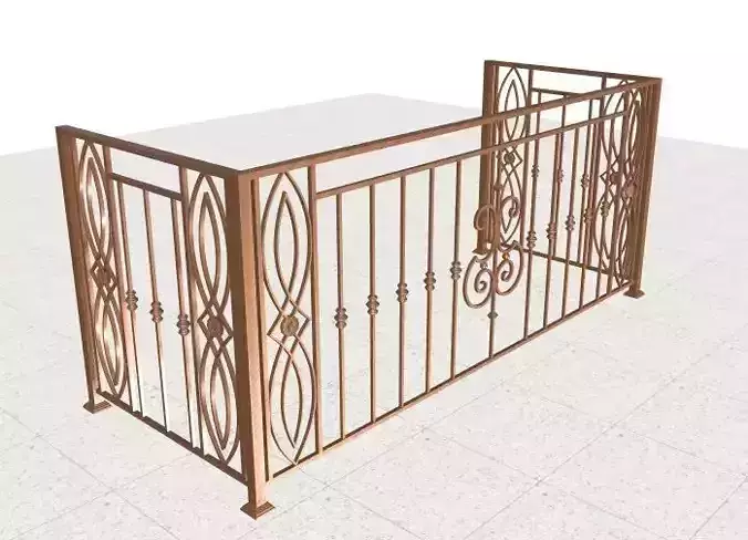 Wrought iron balcony