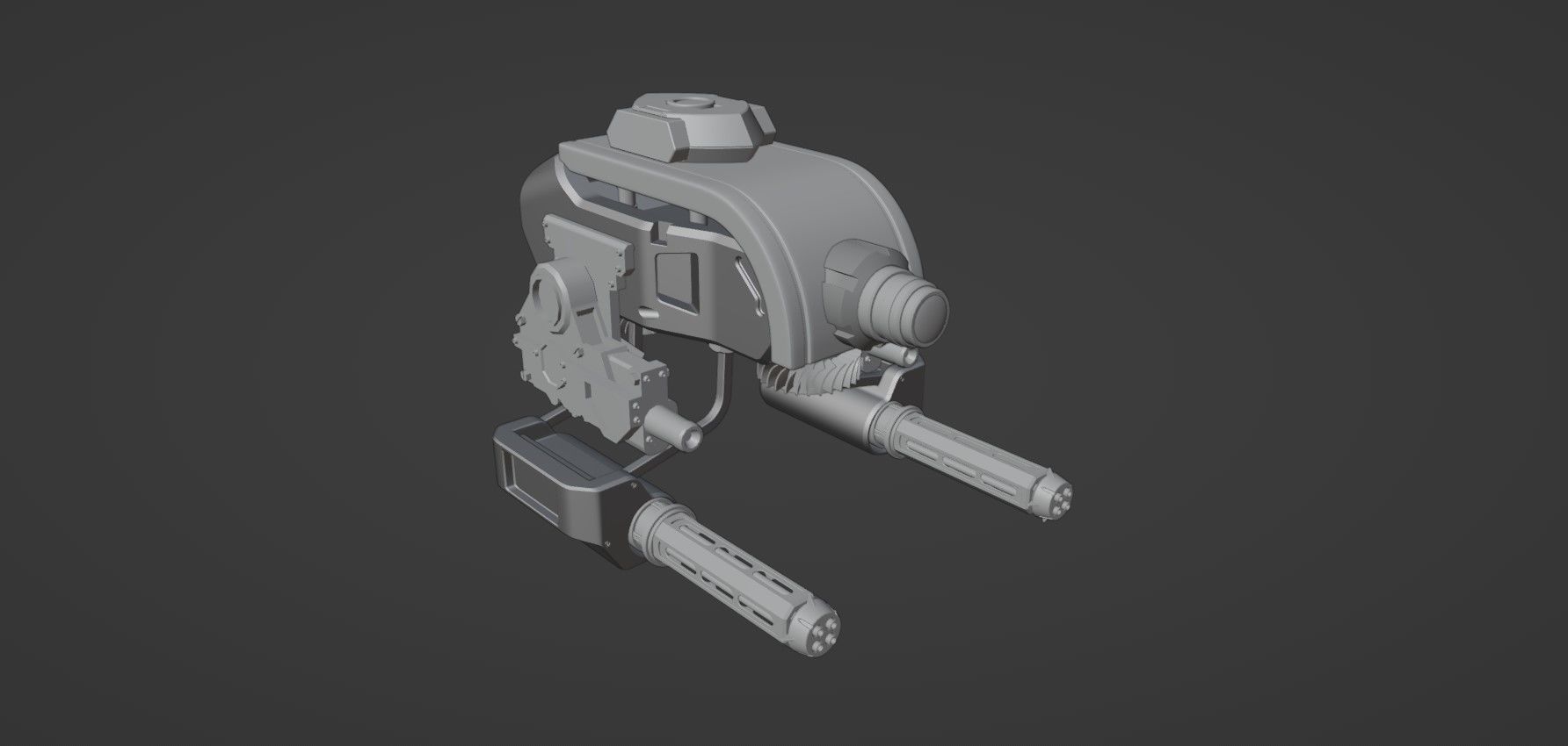 Sci-Fi Drone - 2 - Untextured 3D model_24