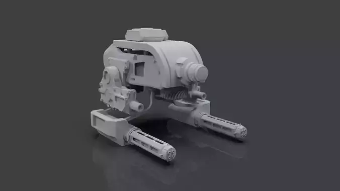 Sci-Fi Drone - 2 - Untextured 3D model
