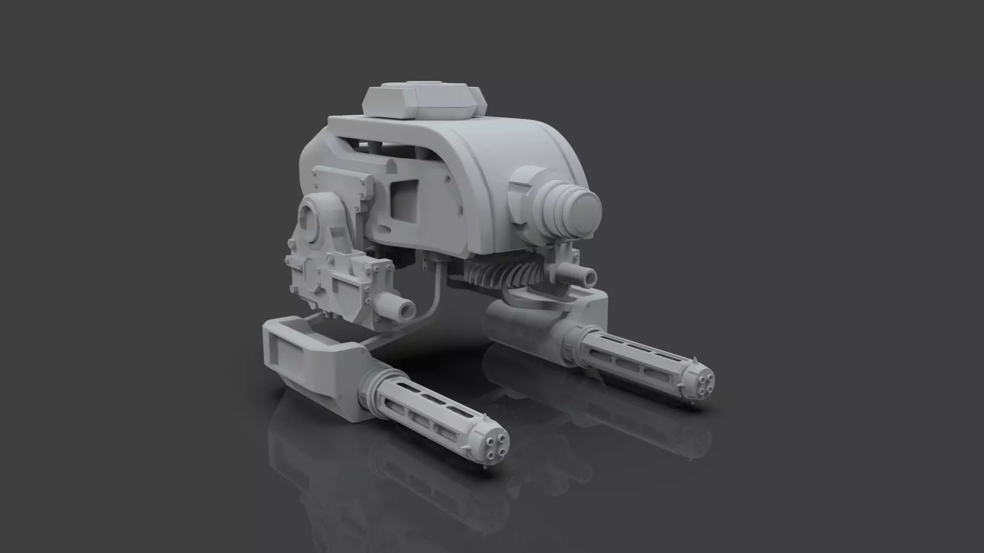 Sci-Fi Drone - 2 - Untextured 3D model_0