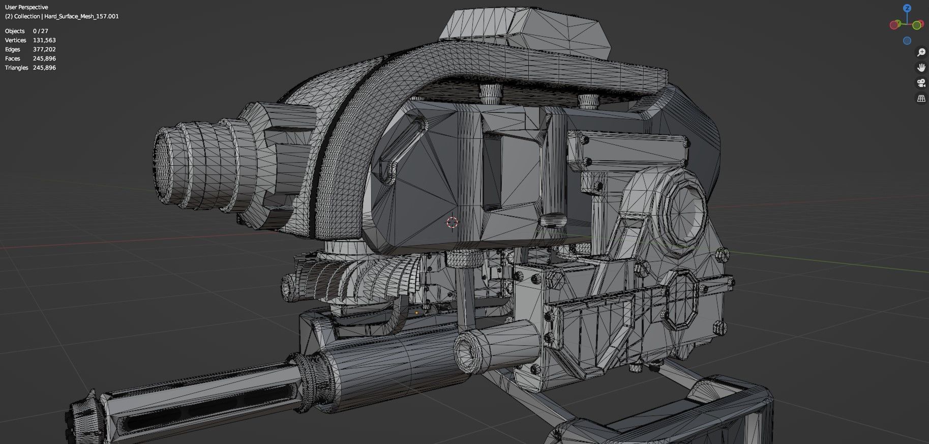 Sci-Fi Drone - 2 - Untextured 3D model_18